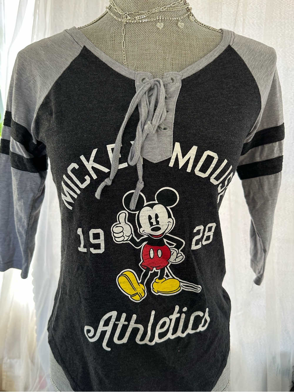 Disney Black and Gray Logo Tee